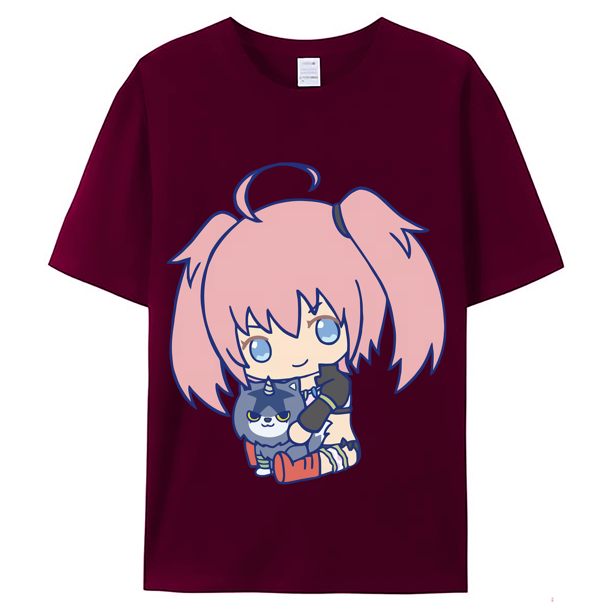（画像用） 転スラ Regarding Reincarnated to Slime レディースカジュアルプリントTシャツ（綿100％）